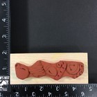 Posh Presents Christmas Border Tree Ornament Bell Rubber Stamp Wood Mounted