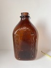 Vintage Mbs Indianapolis Amber Duraglas Milk Bottle Embossed Dairy Indiana
