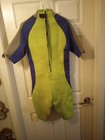 Vtg O neill Smoothie Half Wetsuit Mens L Blue Yellow Surfer Watersports Usa