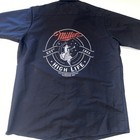 Miller High Life Lanes Bowling Shirt Men Sz L Button Up Brewing Beer Milwaukee