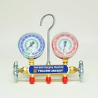 Yellow Jacket 41212 Hvac-r Charging Manifold With 2-1 2  Gauges For R12 22 502