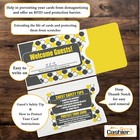 10 000 Hotel Key Card Holder  Sleeve  welcome Guests  2-3 8  X 3-1 2  Clearance