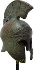 Athenian Helmet On A Base Ancient Greek Bronze Museum Replica 1386-1