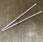 Vintage Cloisonn   Enamel Gilt Inlay bone Chinese Chopsticks- 1 Set