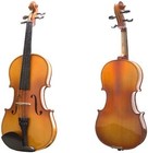 Mendini By Cecilio Mv400 Ebony Fitted Solid Wood Violin  Size 3 4 - Varnish-