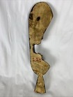 African Hand Carved Wood Mother   Child Wall D  cor Approx  18 5 x4 5 