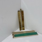 Vintage Brass Ruler Table Lighters - Lot Of 2 - Made In Japan - Penguin 