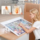 1000-piecce Tilting Puzzle Board With Stand  31    X 24    Lightweight Portable Puzz