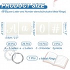 1 5  Letter Stencils Square 66 Count