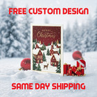 100 Customized Christmas Cards 4x6 Printing  Double Sided  Free Design   Shiping