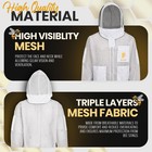 Be Noble 3 Layer Beekeeping Ventilated Jacket Two Veils Jacket Round Veil And