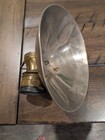 Vintage Antique Auto Lite Carbide Miner s Head Lamp  Large Reflector  Steampunk 