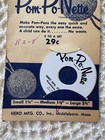    vtg Pom Po Nette Pom Pom Maker Hero Plastic New Nos 2 Disc Med 1 3 4    Mass  Usa