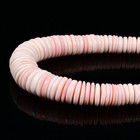 Pink Queen Conch Shell Graduated Rondelle Disc Beads 8mm To 20mm 15 5  Strand