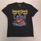 Snoop Dogg Rap Graphic Short Sleeve Crew Neck Shirt Mens Size Medium M Black