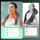 Snailax Neck Massager With Heat  Cordless Deep Kneading Shoulder Back Massager
