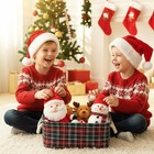 Christmas Baskets For Gifts Empty Red Christmas Gift Basket With Handles Chri   