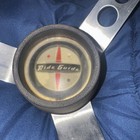 Mercury Quicksilver Vintage Ride Guide Marine Boat Wooden Steering Wheel Bin