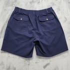 Vintage Van Heusen Shorts Mens W38 Blue Pleated Bermuda Chino Preppy Summer 