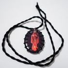 Santa Muerte Necklace Escapulario De Hilo Scapular Black New