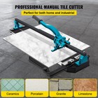 Tile Cutter 39in Cutting Tool W  Laser Guide Single Rail Double Brackets