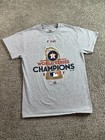 Houston Astros Shirt Mens Small Gray 2017 World Series Champions Majestic