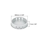 64pcs 60mm Light Gray Nylon Plastic Round Locking Hole Plugs Insert End Caps