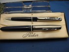 Vintage Parker 21 Fountain Pen And Pencil Set Blue Body Original Box