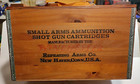 Nice  clean   Vintage Editions Checkers Wooden Winchester Ammo Box made In Usa