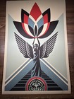 Shepard Fairey Obey Giant    lotus Angel    Art Print Poster Signed Lithograph