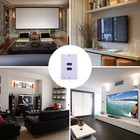 Halokny 1 Port Hdmi   1 Port Usb 3 0 Wall Plate  Female Video Component Composit