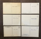 6 Unused Vintage  Postcards