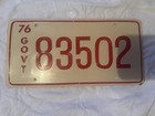 Screen Used Enos 83502 License Plate Raffle Ticket 5 Entries Dukes Of Hazzard