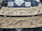 Classic Winnie The Pooh Disney Embroidered Valance Quilted Ivory Green Plaid 2