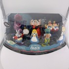 Disney Alice In Wonderland Figurine Playset Disney Store Mad Hatter Chesire Cat