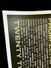 Linkin Park  from Zero World Tour 2025 Original Gig Poster 18x24in  457x610mm 