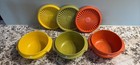 Vtg Tupperware Short   Tall Servalier Storage Bowls Lids Set Of6