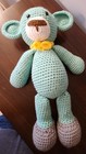 Handmade Crochet Teddy Bear Soft Plush Toy Doll Large Stuffed Animal 16  Nursery