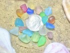 Surf Tumbled Seaglass Mixed Multicolor Beach Sea Glass Pieces Lot N7