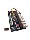 Race Car Fuse relay Panel Board 8 Circuits Color Coded Wiring Usa Made