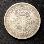 1940 South Africa Silver  2 1 2 Shillings  Fine  Enn Coins