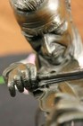 New Bronze Violin Viola Player Statue Figurine - Music Gifts Orchestra Sculpture