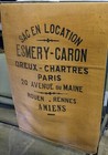 Vintage French Hessian Burlap Jute Grain Sack Original Antique Flour Bag