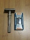 Vintage 1960s M2 Gillette Slim Adjustable Tto Safety Razor Case   Blades Usa Men