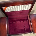 1940s Duncan Phyfe   style   Anti-tarnish Silverware Chest Drop Leaf Table 