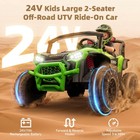 24v Kids Ride On Utv 6mph 2 Seater Electric Off-road Cars Toy W  Remote Control