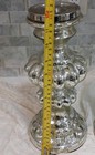 Glass Candlestick Holders   Silver Mercury Candle Holder 11 5 Inch