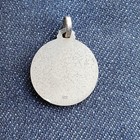 800 Silver Antique Art Nouveau Fleur De Lis Charm Pendant