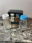 Vintage Ball Mason Jar Salt   Pepper Shakers In Box 1978 Mini Glass Canning Jars