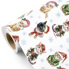  Cat Christmas Wrapping Paper - Mini 17 Inch X 16 5 Feet Christmas Cat - White
